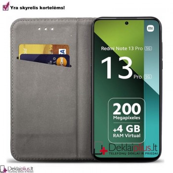 Telone dirbtinos odos dėklas - mėlynas (Xiaomi Redmi Note 13 Pro 5G/Poco X6 5G)